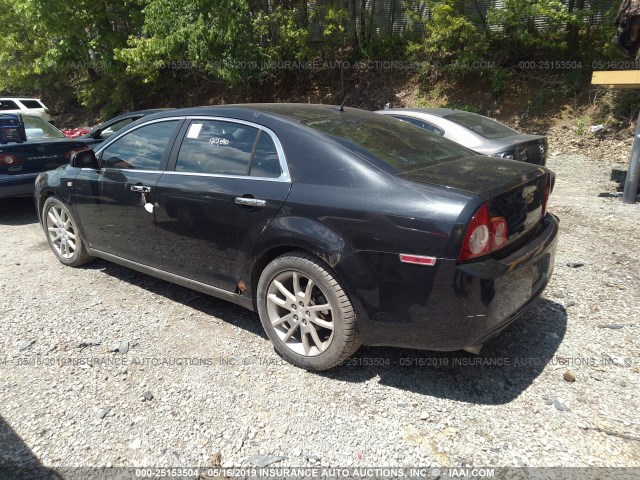 1G1ZK577284255392 - 2008 CHEVROLET MALIBU LTZ BLACK photo 3