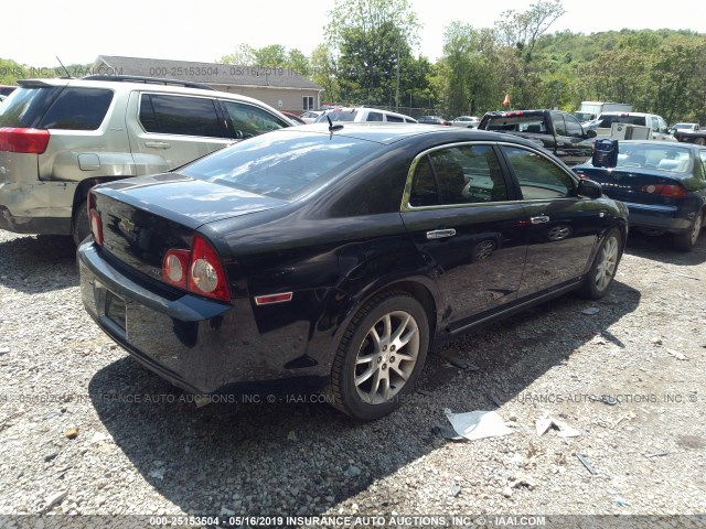 1G1ZK577284255392 - 2008 CHEVROLET MALIBU LTZ BLACK photo 4