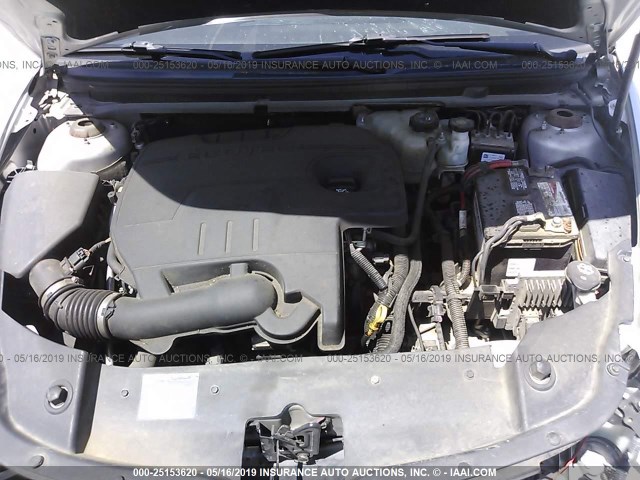 1G1ZC5EU6BF291488 - 2011 CHEVROLET MALIBU 1LT 银色 照片 10