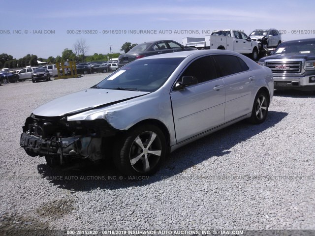1G1ZC5EU6BF291488 - 2011 CHEVROLET MALIBU 1LT 银色 照片 2