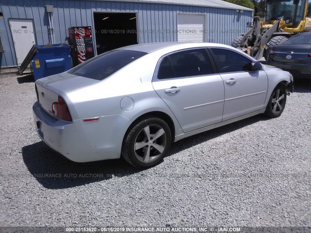 1G1ZC5EU6BF291488 - 2011 CHEVROLET MALIBU 1LT 银色 照片 4