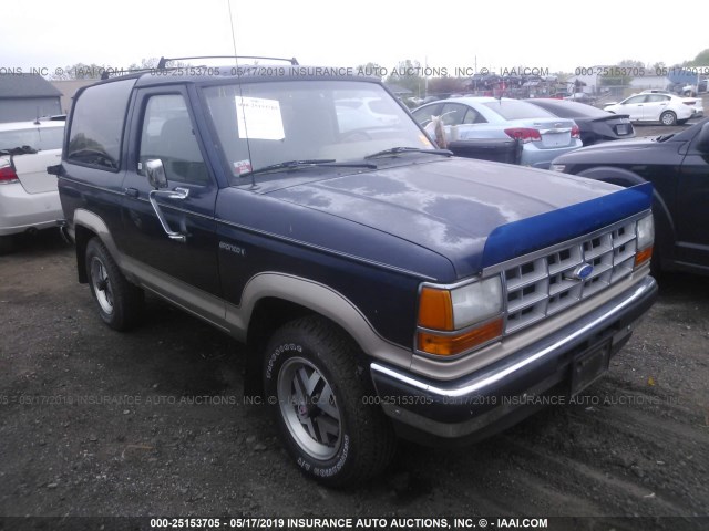 1FMCU14T5KUA85016 - 1989 FORD BRONCO II BLUE photo 1