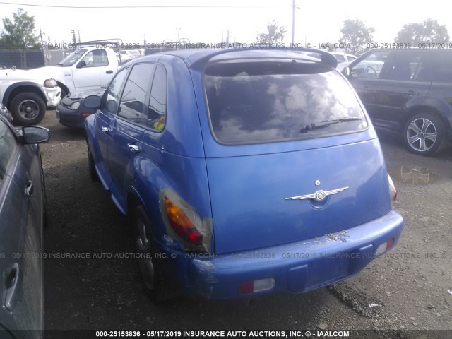 3C8FY78G05T503503 - 2005 CHRYSLER PT CRUISER GT BLUE photo 3