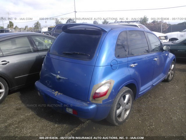 3C8FY78G05T503503 - 2005 CHRYSLER PT CRUISER GT BLUE photo 4