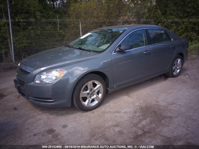 1G1ZG57BX94152390 - 2009 CHEVROLET MALIBU LS GRAY photo 2