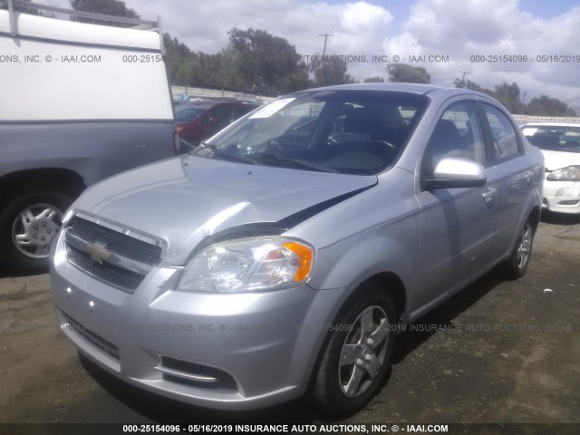 KL1TD5DE6BB122980 - 2011 CHEVROLET AVEO LS/LT SILVER photo 2