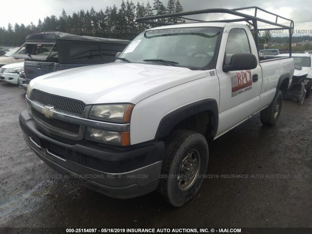 1GCHC24U04E140710 - 2004 CHEVROLET SILVERADO C2500 HEAVY DUTY WHITE photo 2