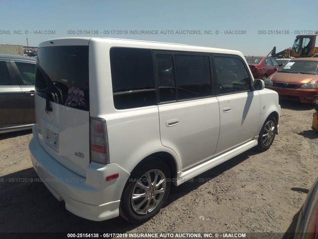 JTLKT324264103234 - 2006 TOYOTA SCION XB WHITE photo 4