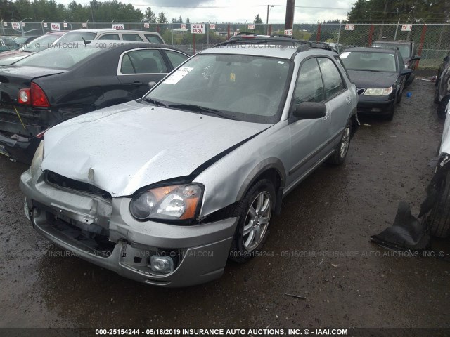 JF1GG68545H801168 - 2005 SUBARU IMPREZA OUTBACK SPORT/OUTBACK SPC SILVER photo 2