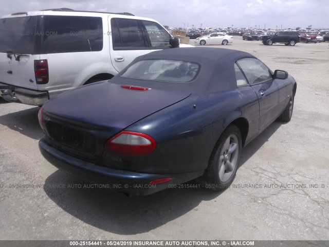 SAJGX2741VC016035 - 1997 JAGUAR XK8 BLUE photo 4