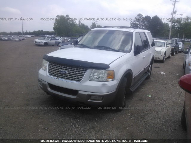 1FMFU18L53LB12388 - 2003 FORD EXPEDITION EDDIE BAUER WHITE photo 2