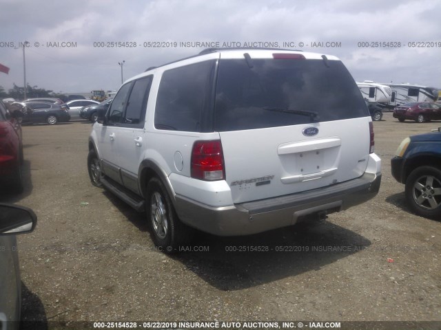 1FMFU18L53LB12388 - 2003 FORD EXPEDITION EDDIE BAUER WHITE photo 3