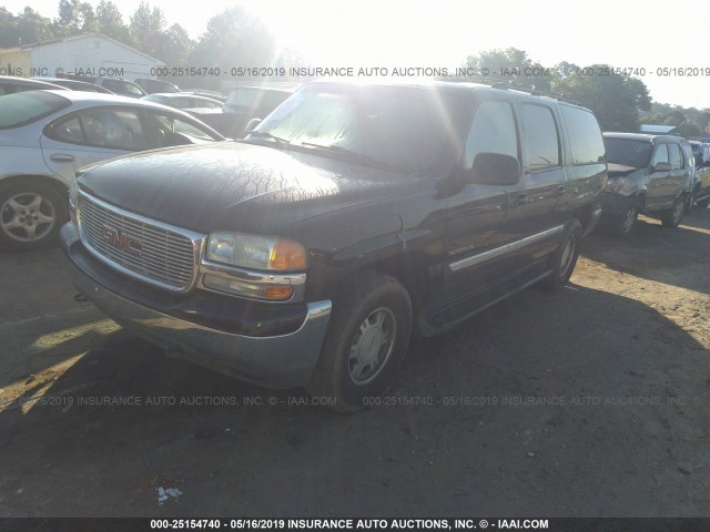 3GKFK16TX1G128033 - 2001 GMC YUKON XL K1500 BLACK photo 2