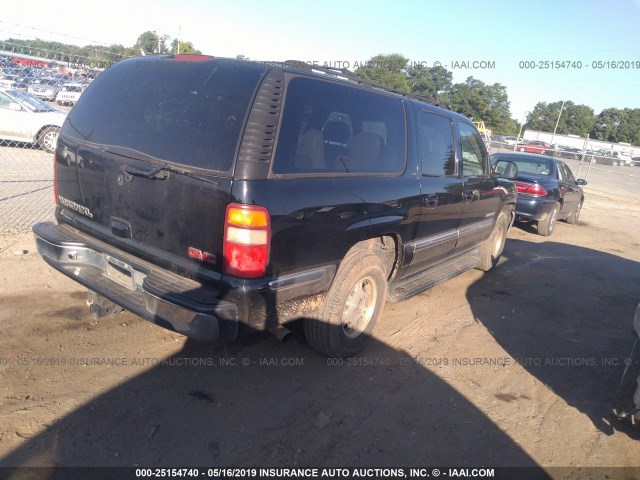 3GKFK16TX1G128033 - 2001 GMC YUKON XL K1500 BLACK photo 4