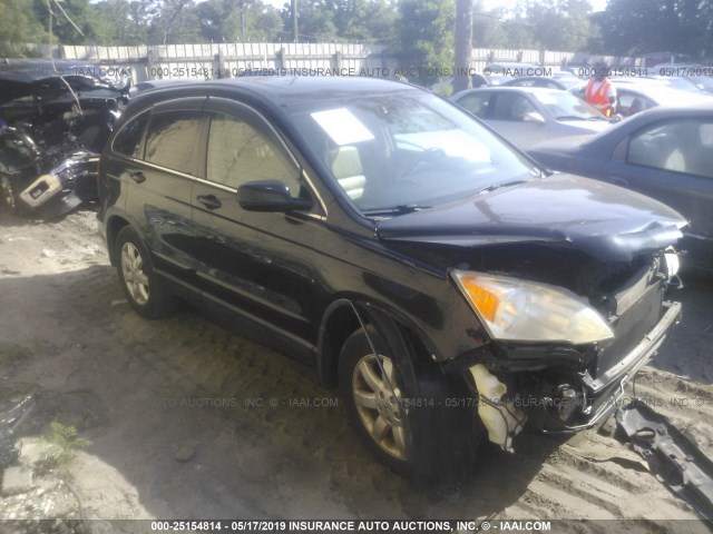 JHLRE38727C034321 - 2007 HONDA CR-V EXL BLACK photo 1