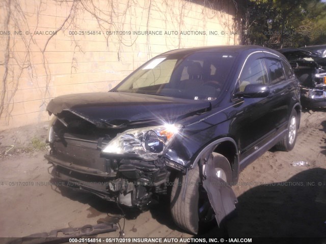 JHLRE38727C034321 - 2007 HONDA CR-V EXL BLACK photo 2