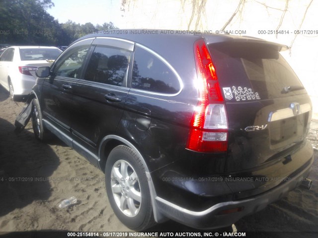 JHLRE38727C034321 - 2007 HONDA CR-V EXL BLACK photo 3