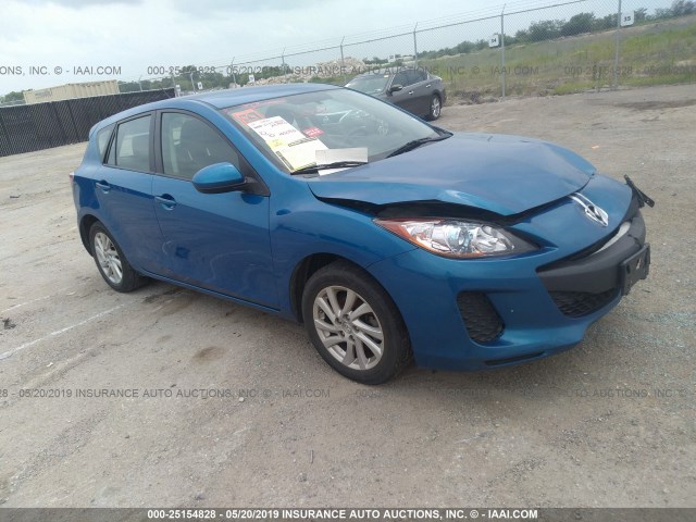 JM1BL1L80C1642630 - 2012 MAZDA 3 I BLUE photo 1