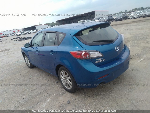 JM1BL1L80C1642630 - 2012 MAZDA 3 I BLUE photo 3