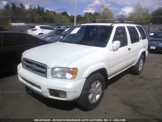 JN8DR07Y21W529309 - 2001 NISSAN PATHFINDER LE/SE/XE WHITE photo 2