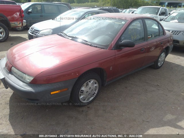 1G8ZH5282VZ172219 - 1997 SATURN SL1 RED photo 2