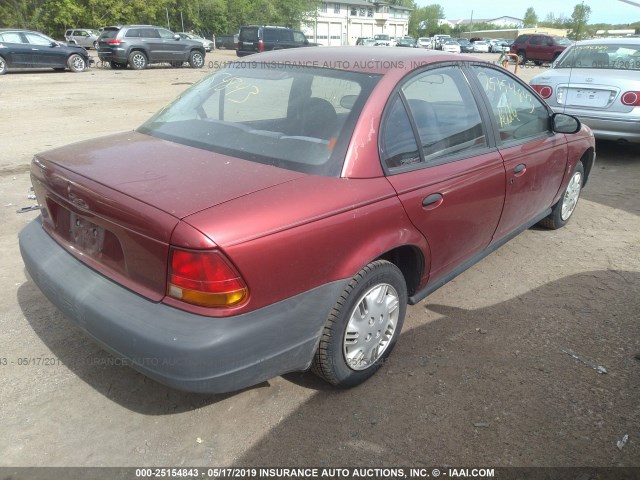 1G8ZH5282VZ172219 - 1997 SATURN SL1 RED photo 4