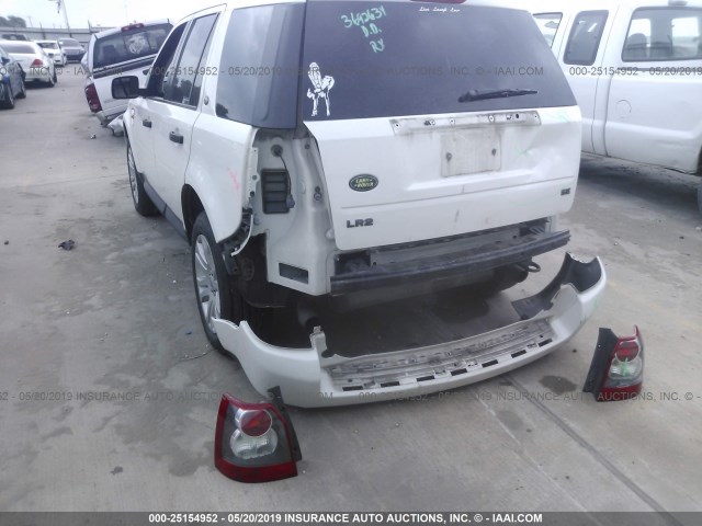 SALFS24N28H023291 - 2008 LAND ROVER LR2 SE TECHNOLOGY WHITE photo 6