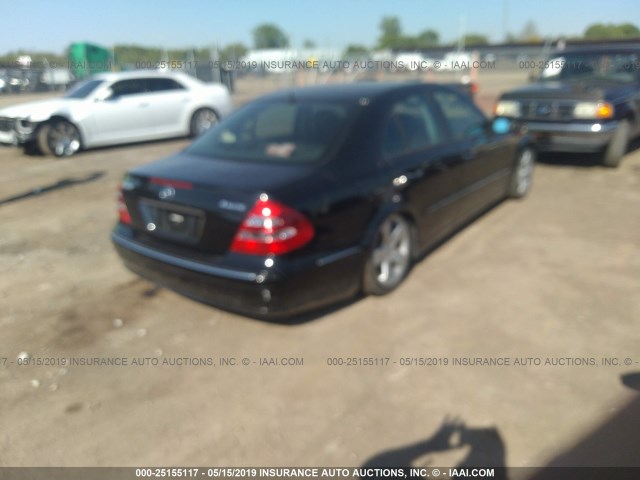 WDBUF83J36X196548 - 2006 MERCEDES-BENZ E 500 4MATIC BLACK photo 4