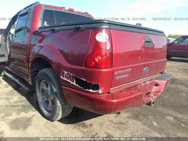 1FMDU77K14UA82448 - 2004 FORD EXPLORER SPORT TR  RED photo 6