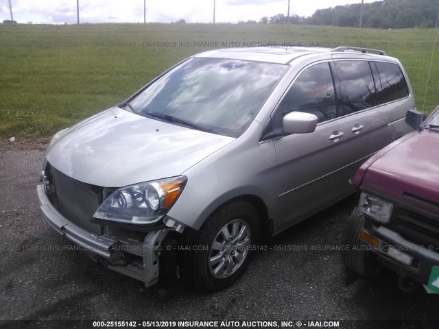 5FNRL38798B412304 - 2008 HONDA ODYSSEY EXL SILVER photo 2