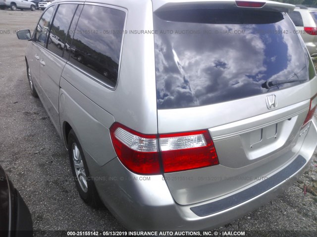 5FNRL38798B412304 - 2008 HONDA ODYSSEY EXL SILVER photo 3