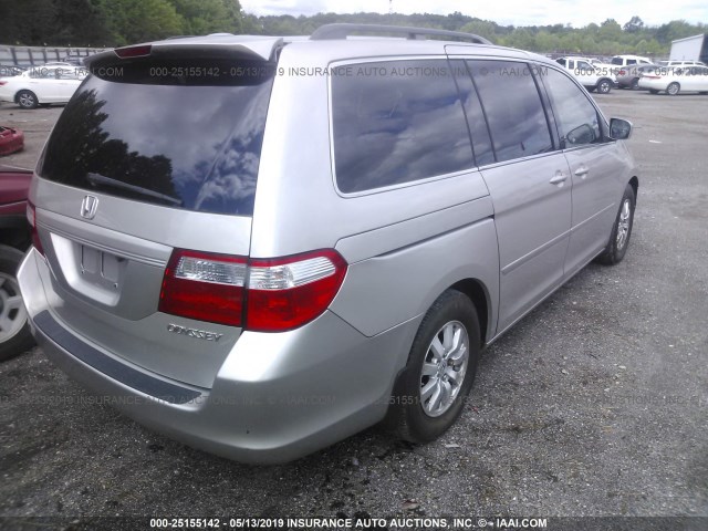 5FNRL38798B412304 - 2008 HONDA ODYSSEY EXL SILVER photo 4