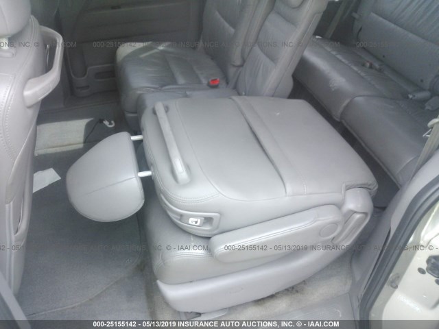 5FNRL38798B412304 - 2008 HONDA ODYSSEY EXL SILVER photo 8