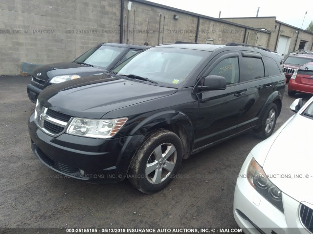 3D4PG5FV0AT147811 - 2010 DODGE JOURNEY SXT BLACK photo 2