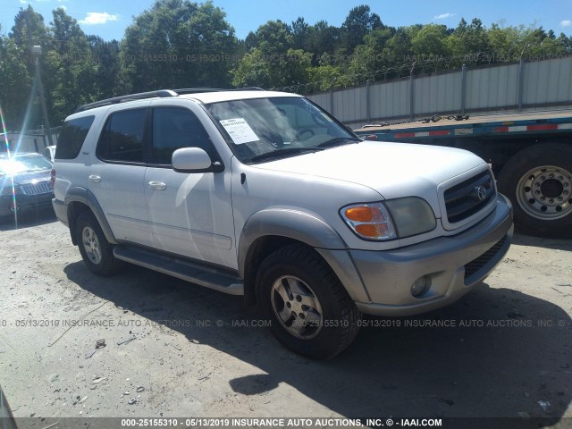 5TDZT34AX4S210384 - 2004 TOYOTA SEQUOIA SR5 WHITE photo 1