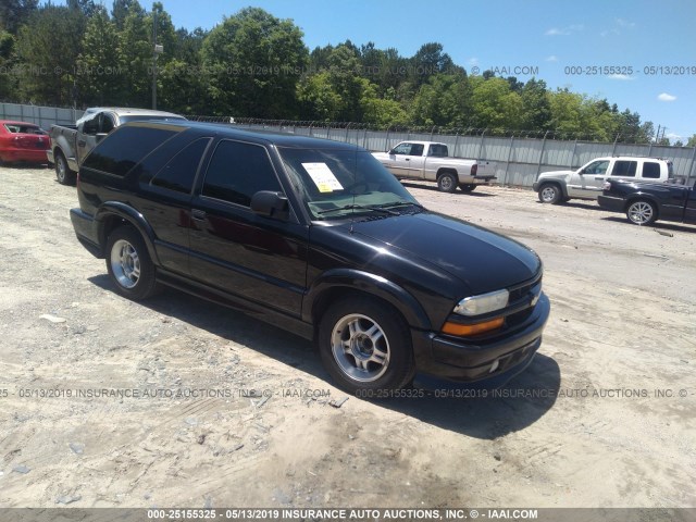 1GNCS18W22K198729 - 2002 CHEVROLET BLAZER BLACK photo 1