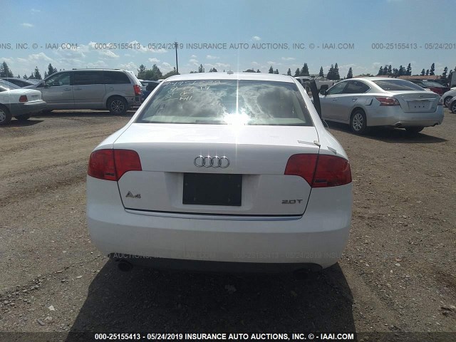 WAUAF78E67A02261 - 2007 AUDI A4 2/TURBO WHITE photo 7