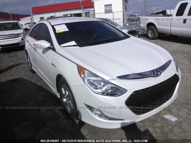 KMHEC4A44CA031395 - 2012 HYUNDAI SONATA HYBRID WHITE photo 1