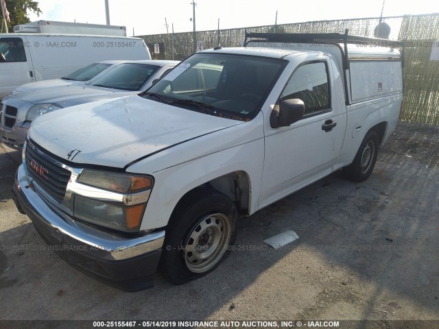 1GTCSBD92A8108800 - 2010 GMC CANYON WHITE photo 6