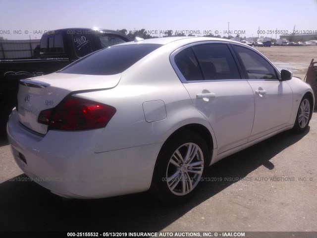 JN1CV6APXFM503231 - 2015 INFINITI Q40 WHITE photo 4