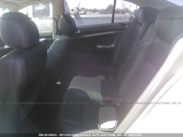 JN1CV6APXFM503231 - 2015 INFINITI Q40 WHITE photo 8