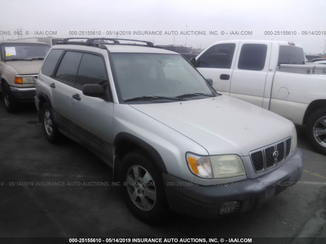 JF1SF63551H727192 - 2001 SUBARU FORESTER L SILVER photo 1