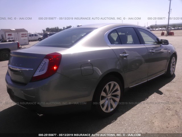 1LNHL9DK6GG603493 - 2016 LINCOLN MKS TAN photo 4