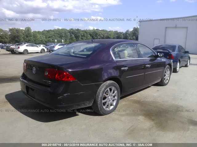 1G4HD57258U137379 - 2008 BUICK LUCERNE CXL BURGUNDY photo 4