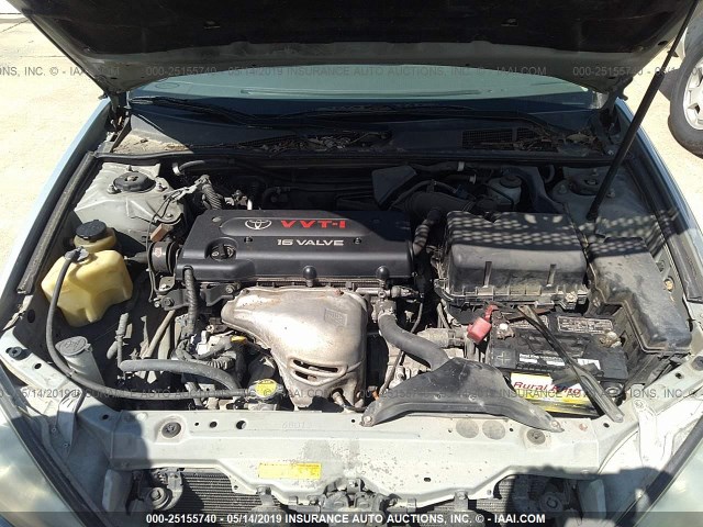 JTDBE32K040286304 - 2004 TOYOTA CAMRY LE/XLE Silber Foto 10