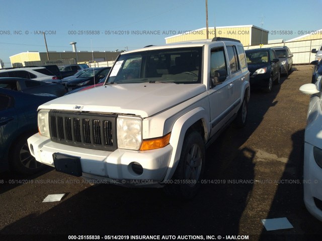 1J8HG48K88C222087 - 2008 JEEP COMMANDER SPORT WHITE photo 2