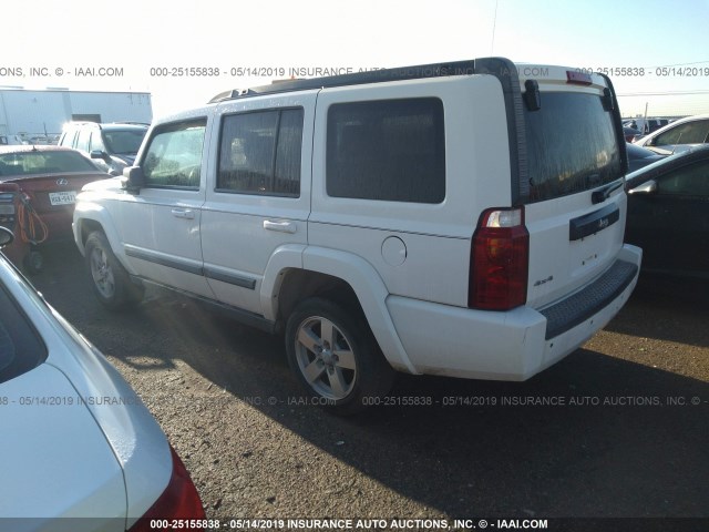 1J8HG48K88C222087 - 2008 JEEP COMMANDER SPORT WHITE photo 3