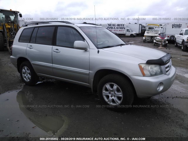 JTEHF21A730137019 - 2003 TOYOTA HIGHLANDER SILVER photo 1