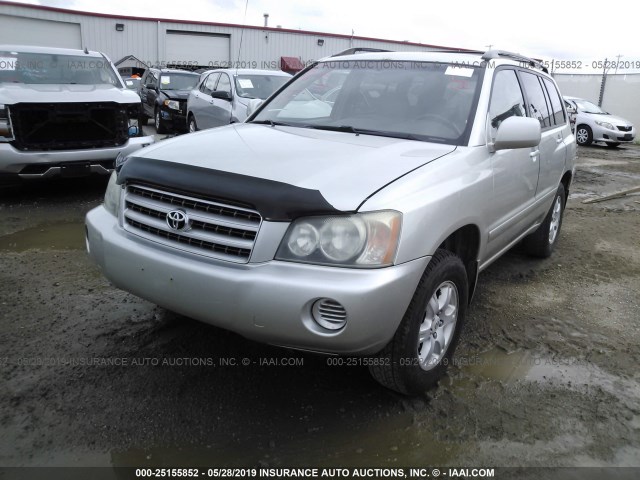 JTEHF21A730137019 - 2003 TOYOTA HIGHLANDER SILVER photo 6