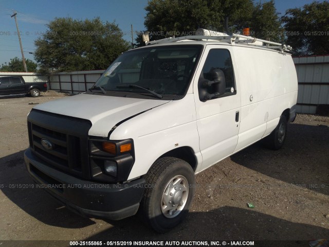 1FTNE2EL3BDA91847 - 2011 FORD ECONOLINE E250 VAN WHITE photo 2